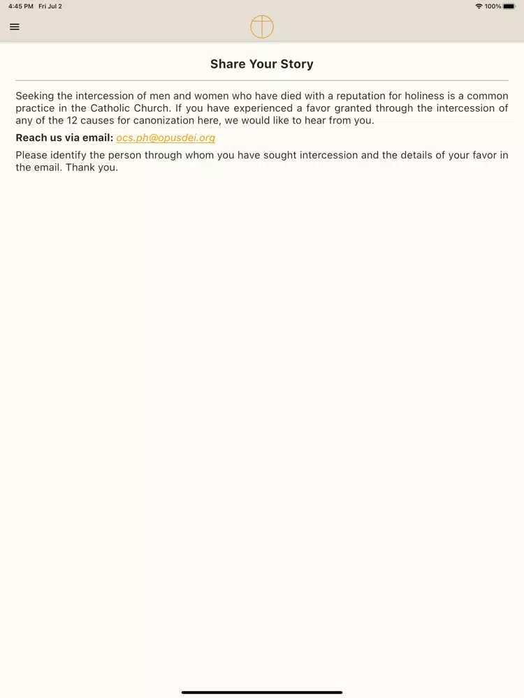 Opus Dei Prayer Cards iPad Screenshots