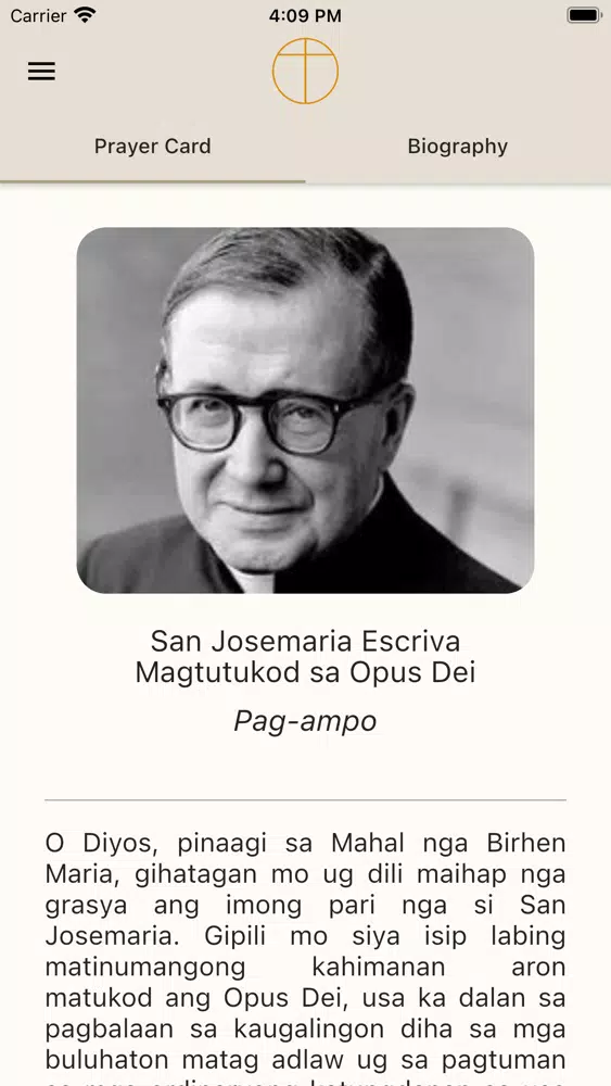 Opus Dei Prayer Cards Screenshots