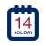 Holiday Calendar USA 2016 - Federal Public US Holidays for Vacation and free time Planning
