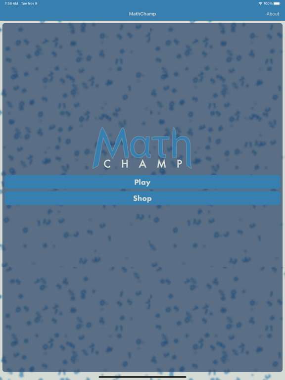 Math Champ iPad Screenshots