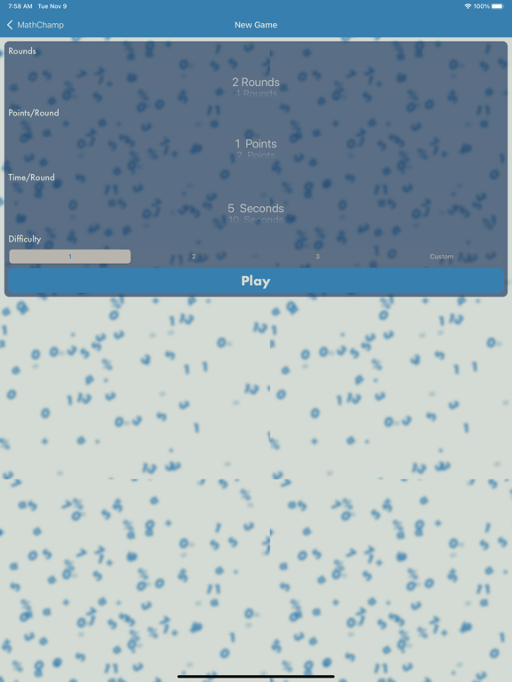 Math Champ iPad Screenshots