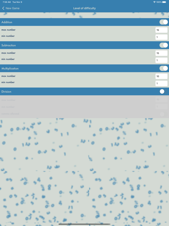 Math Champ iPad Screenshots
