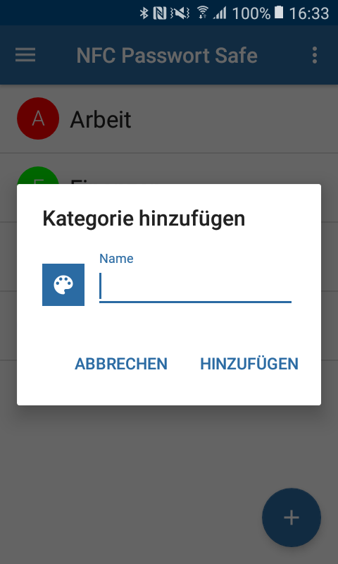 NFC Password Safe Screenshots