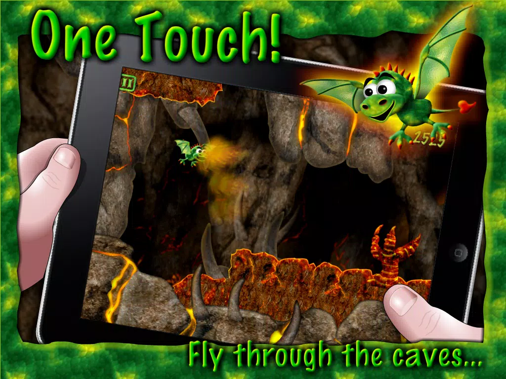 Screenshot di Little Dragon - One Touch Flying Game iPad 