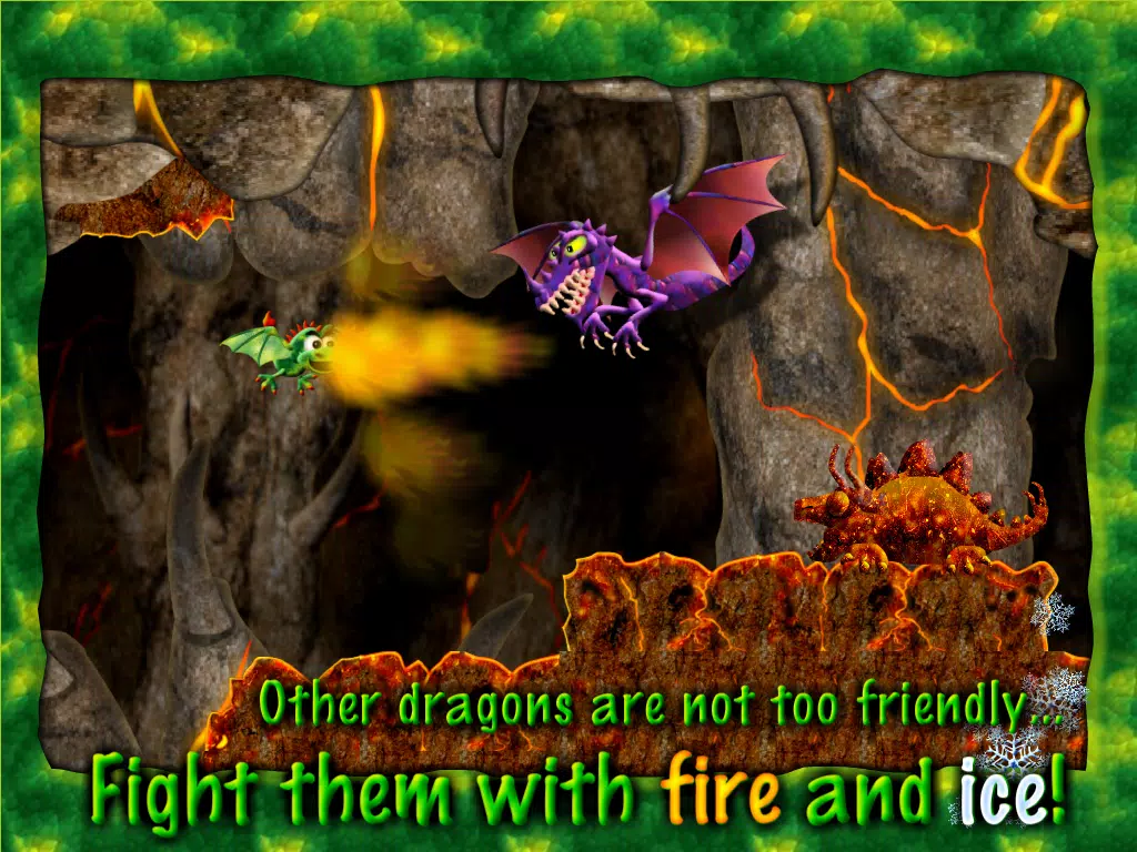 Screenshot di Little Dragon - One Touch Flying Game iPad 