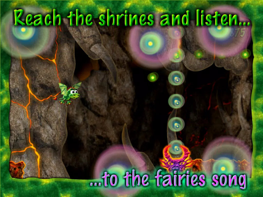 Screenshot di Little Dragon - One Touch Flying Game iPad 