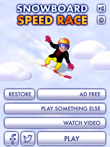 Snowboard Speed Race iPad Screenshots