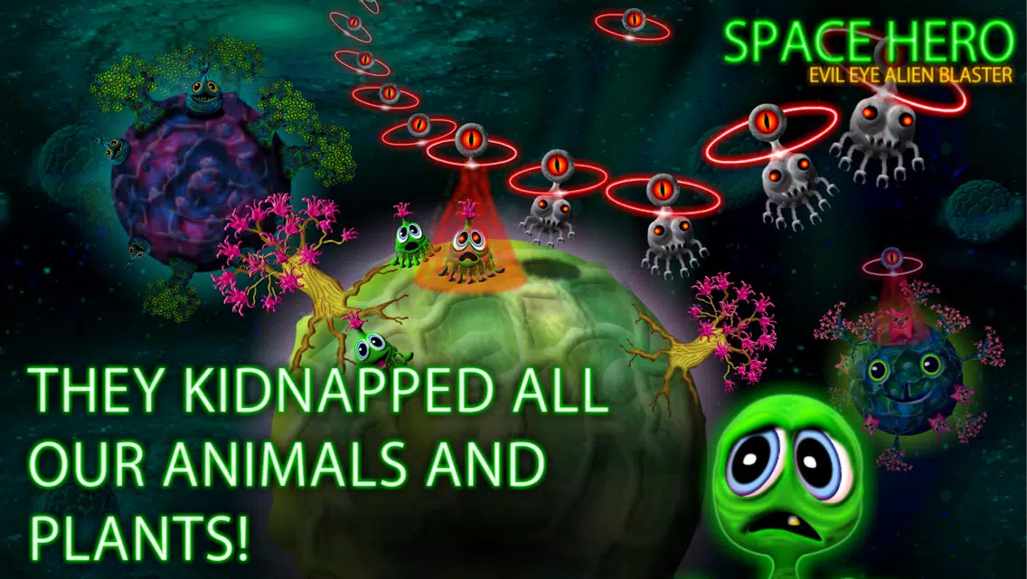 SPACE HERO - evil eye alien blaster スクリーンショット