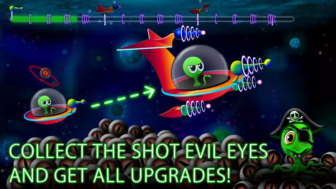 SPACE HERO - evil eye alien blaster スクリーンショット