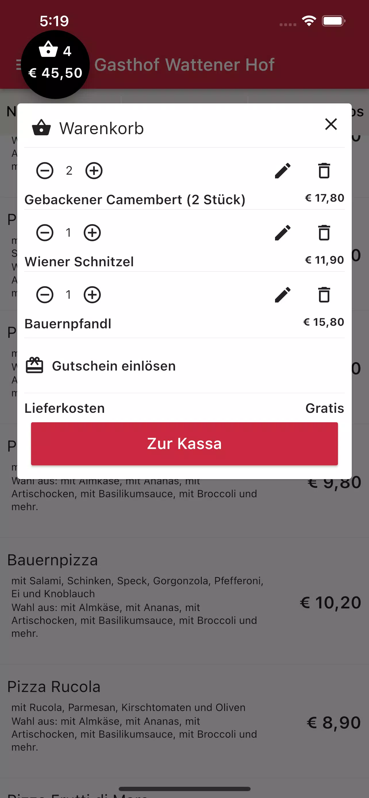 Gasthof Wattener Hof应用截图