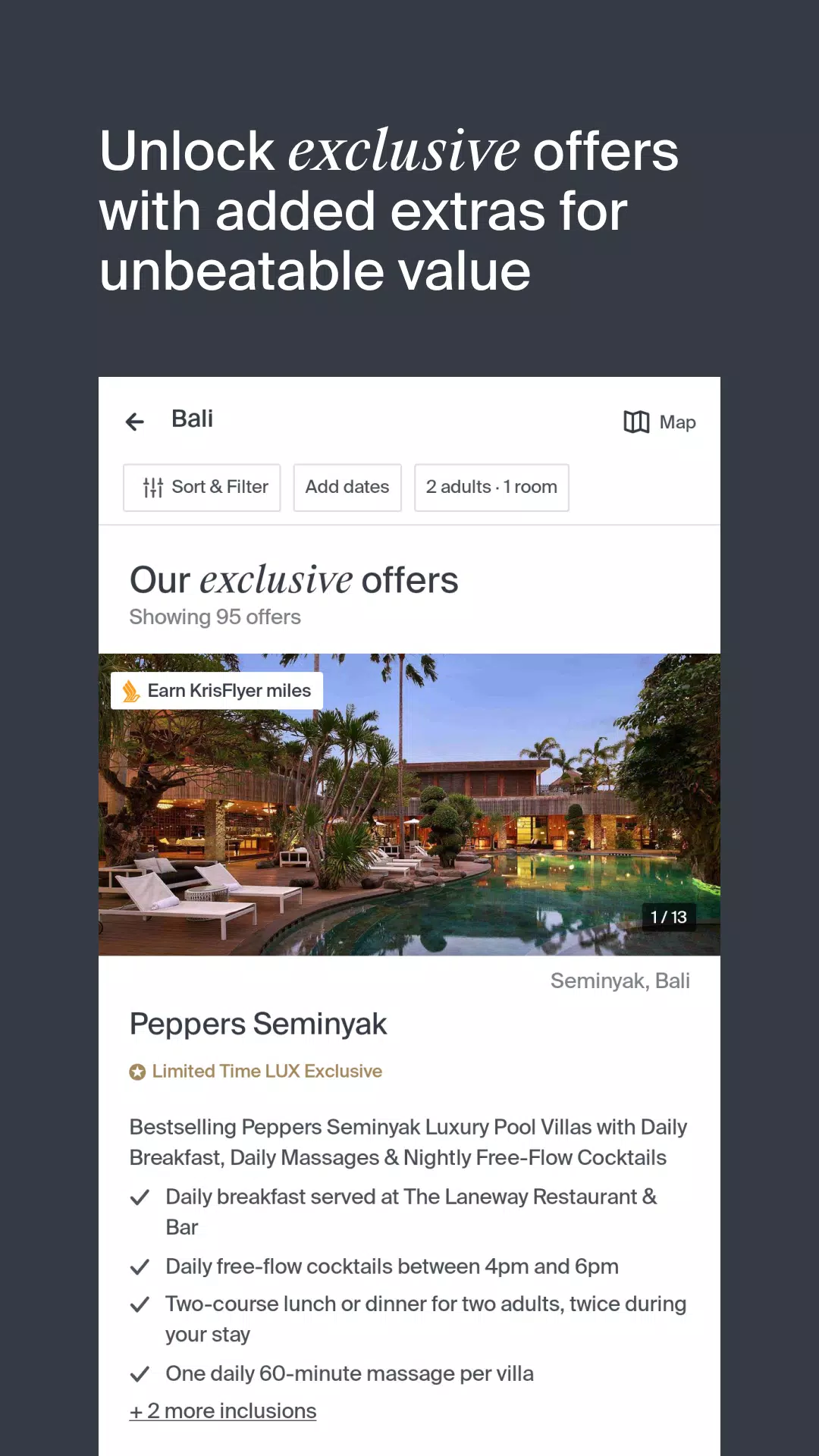 Luxury Escapes Screenshots