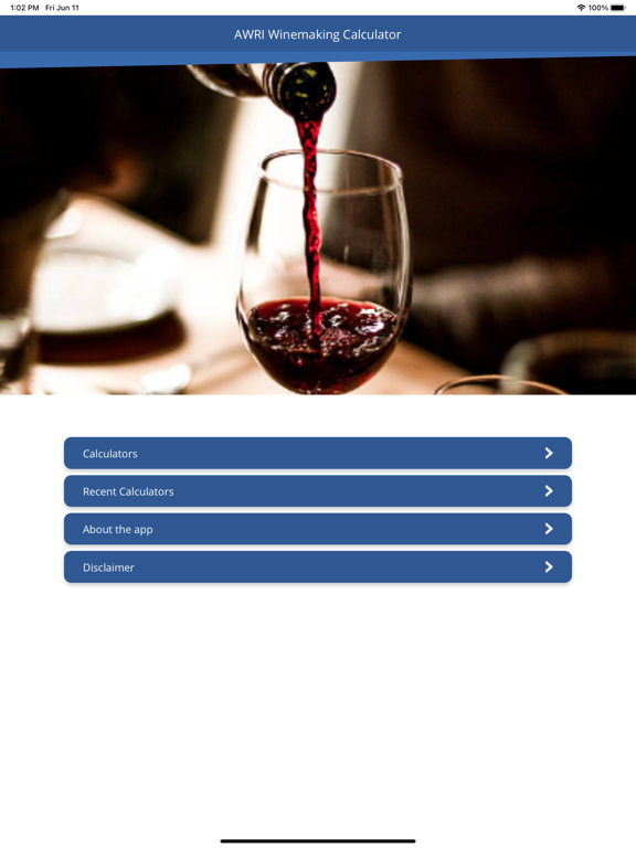 AWRI Winemaking Calculators iPad Screenshots