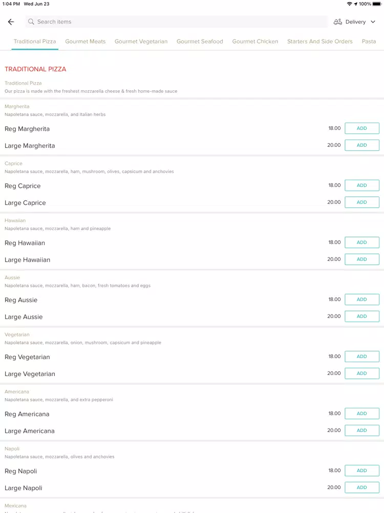 Balmoral Pizzeria iPad Screenshots