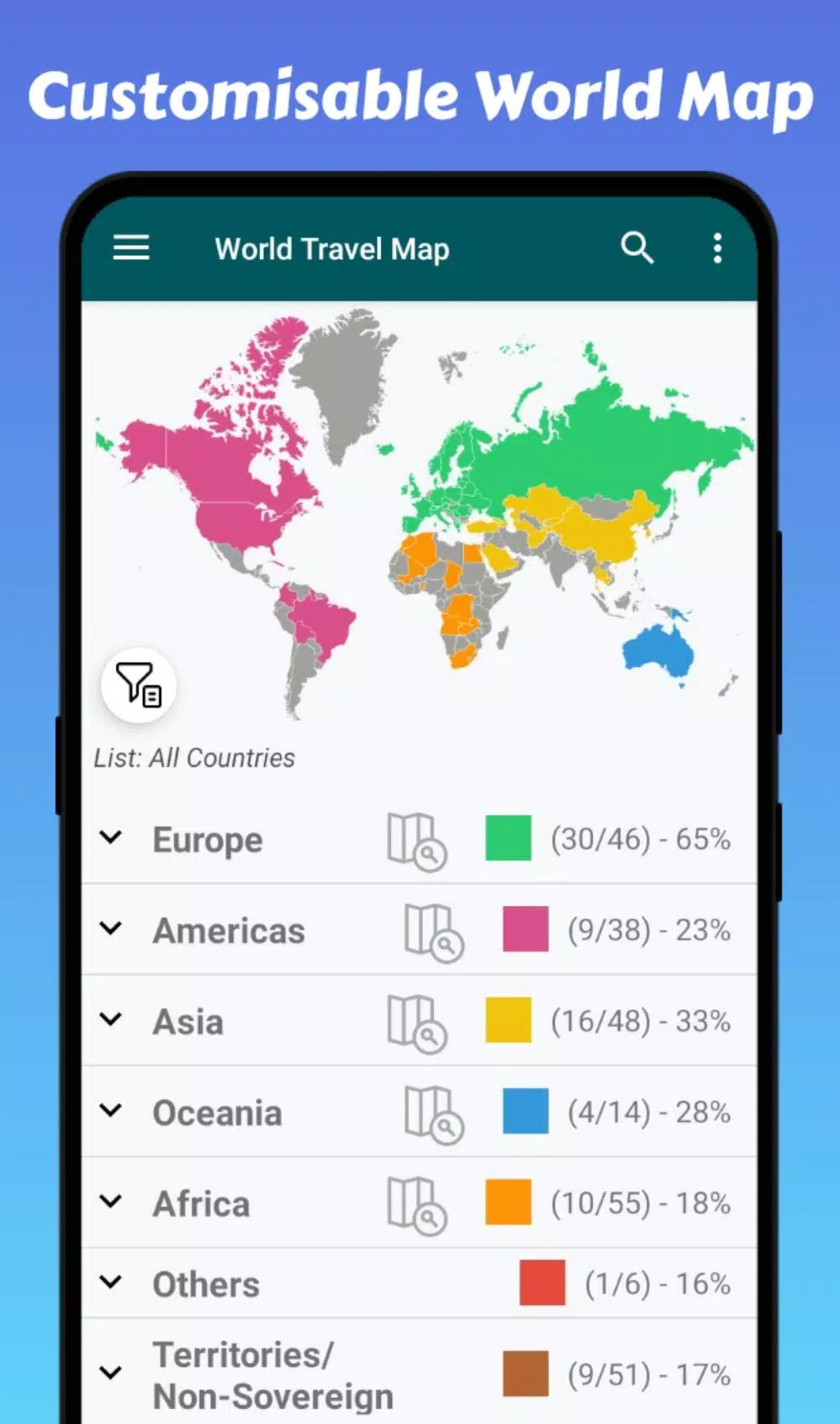 Travel Mapper Screenshots