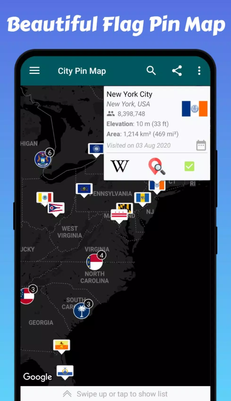 Travel Mapper Screenshots