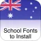 Australian/NZ School Fonts To Install