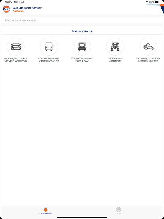 NetLube GulfOil Australia iPad Screenshots