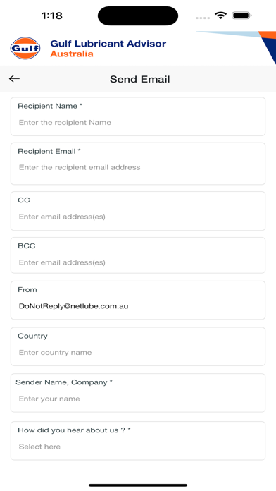 NetLube GulfOil Australia Screenshots
