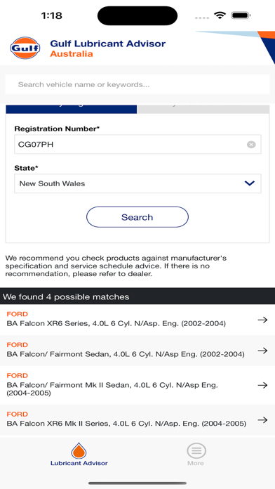 NetLube GulfOil Australia Screenshots
