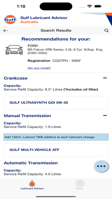 NetLube GulfOil Australia Screenshots