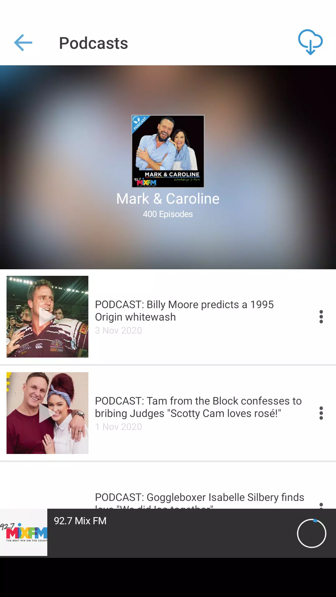 92.7 MIX FM Sunshine Coast Screenshots