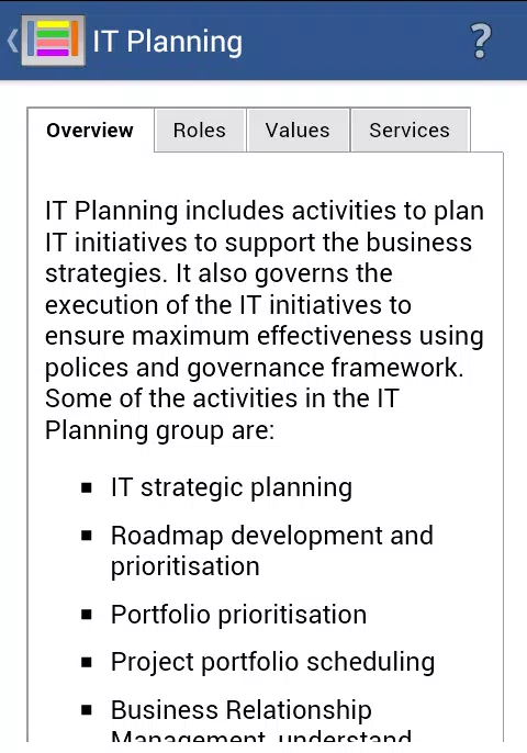 Enterprise Architecture Value Screenshots