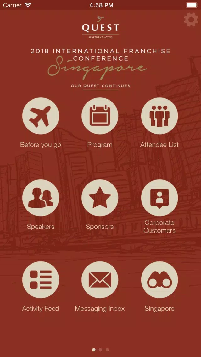 Capturas de pantalla de Quest 2018 Conference App