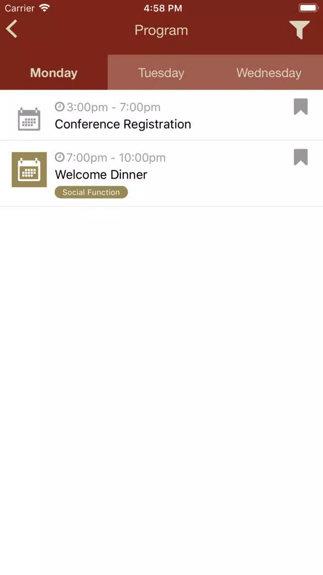 Capturas de pantalla de Quest 2018 Conference App