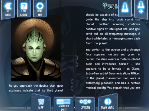 Fighting Fantasy: Starship Traveller iPad Screenshots