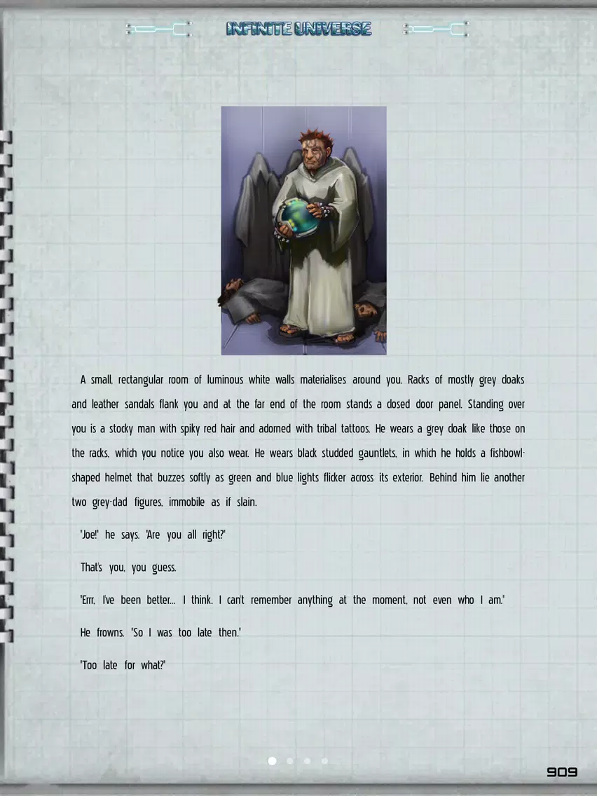 ภาพหน้าจอของ Gamebook Adventures: Infinite Universe iPad