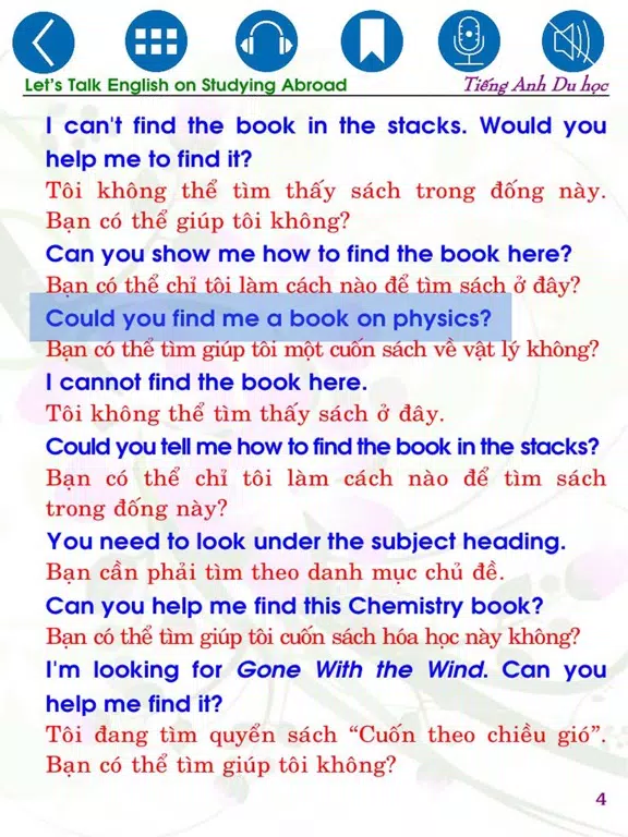English for Studying Abroad iPad Screenshots