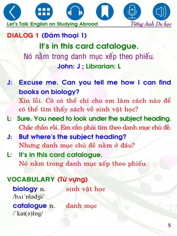 English for Studying Abroad iPad Screenshots