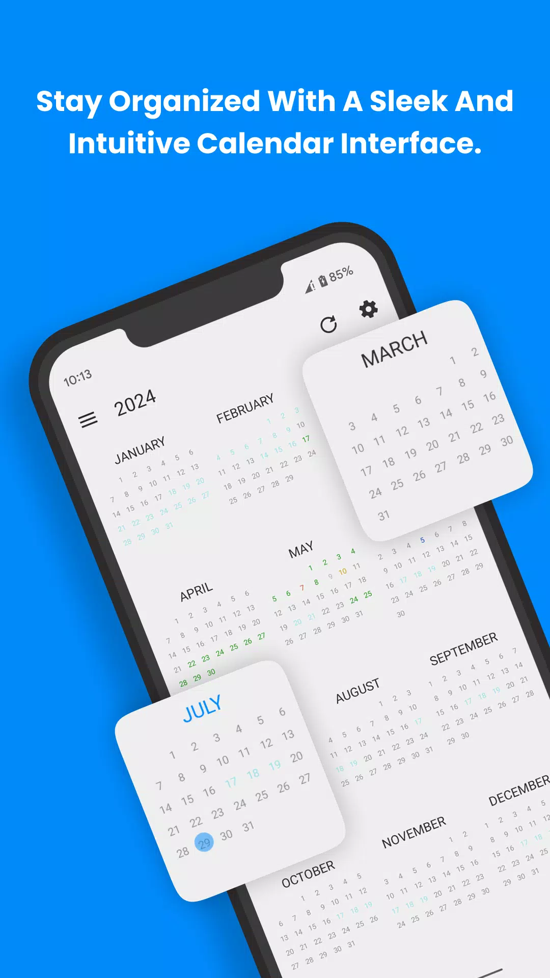 Calendar Screenshots