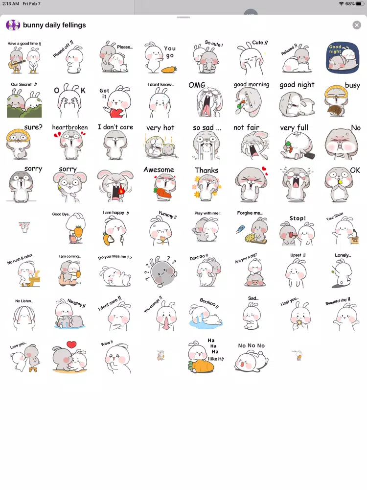 Cute Bunny Easter daily expres iPad Screenshots