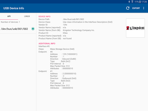 USB Device Info Screenshots