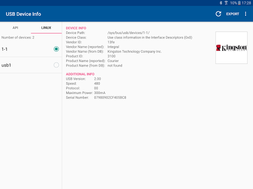 USB Device Info Screenshots