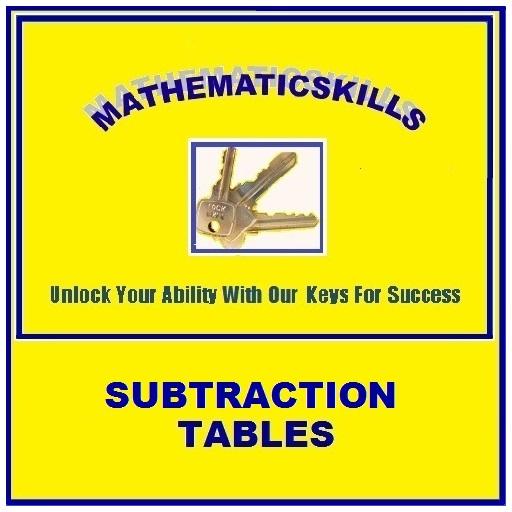 Subtraction Tables Free