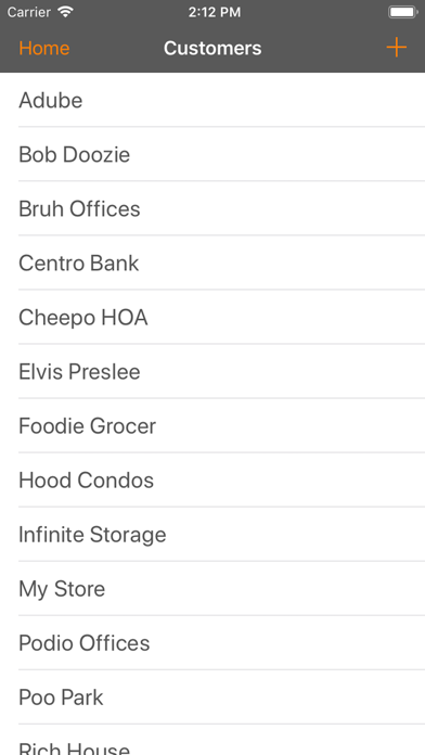 LawnClient - Job Tracking Screenshots