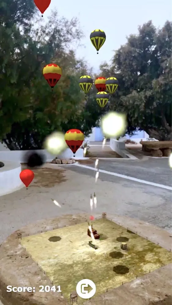 Ảnh chụp màn hình của Balloons Down