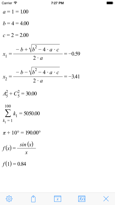 Скриншоты Formula Calc - Reimagined the Calculator
