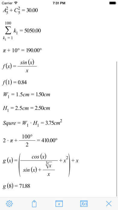 Скриншоты Formula Calc - Reimagined the Calculator
