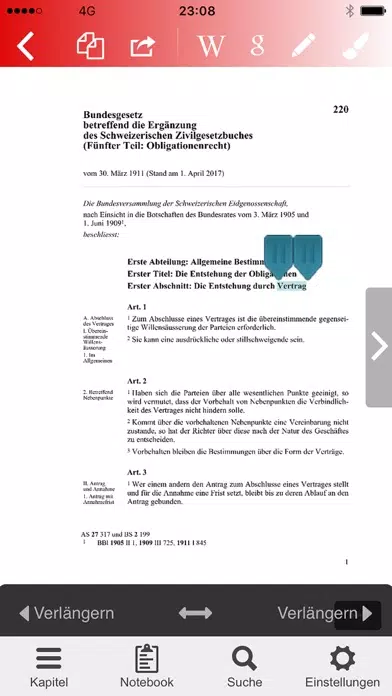 OR - Obligationenrecht Screenshots