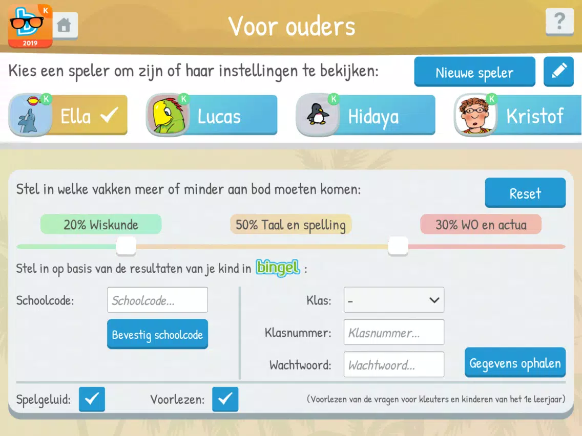 Zomerbingel 2019 kleuters iPad Screenshots