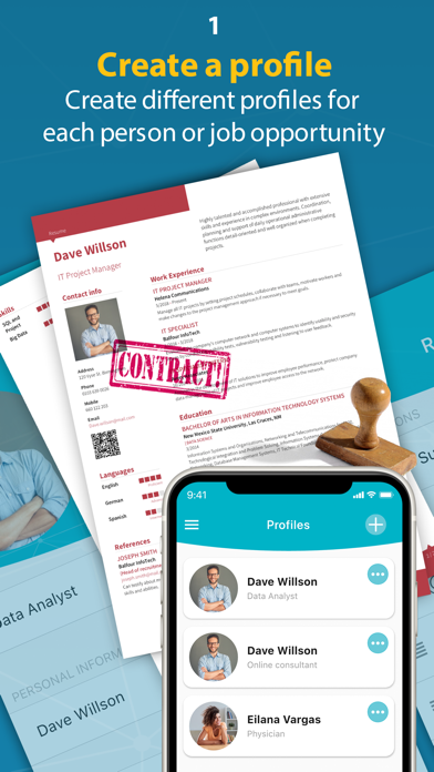 CV | Curriculum vitae Screenshots