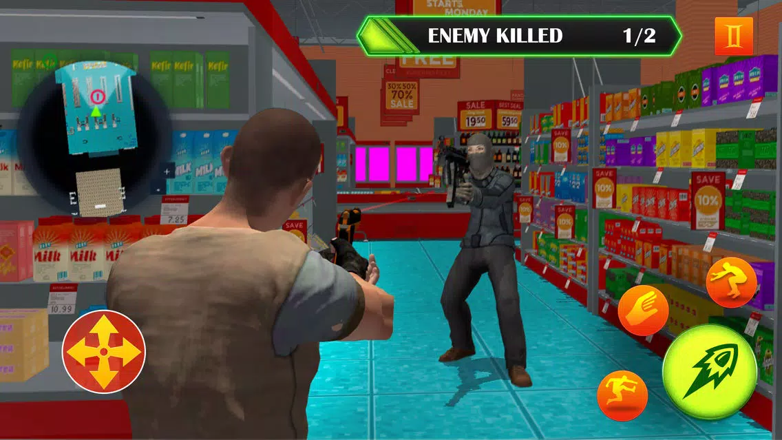 Supermarket Robbery Crime Game Screenshots
