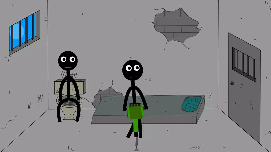 Tangkapan skrin Stickman - Jailbreak Escape 2