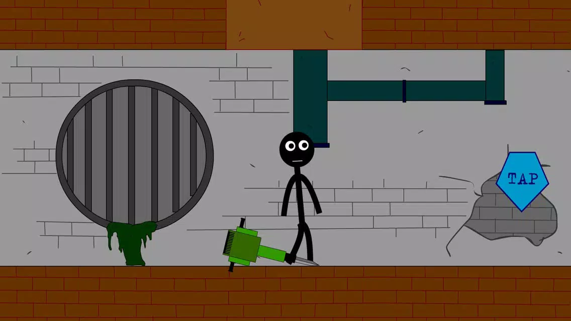 Tangkapan skrin Stickman - Jailbreak Escape 2