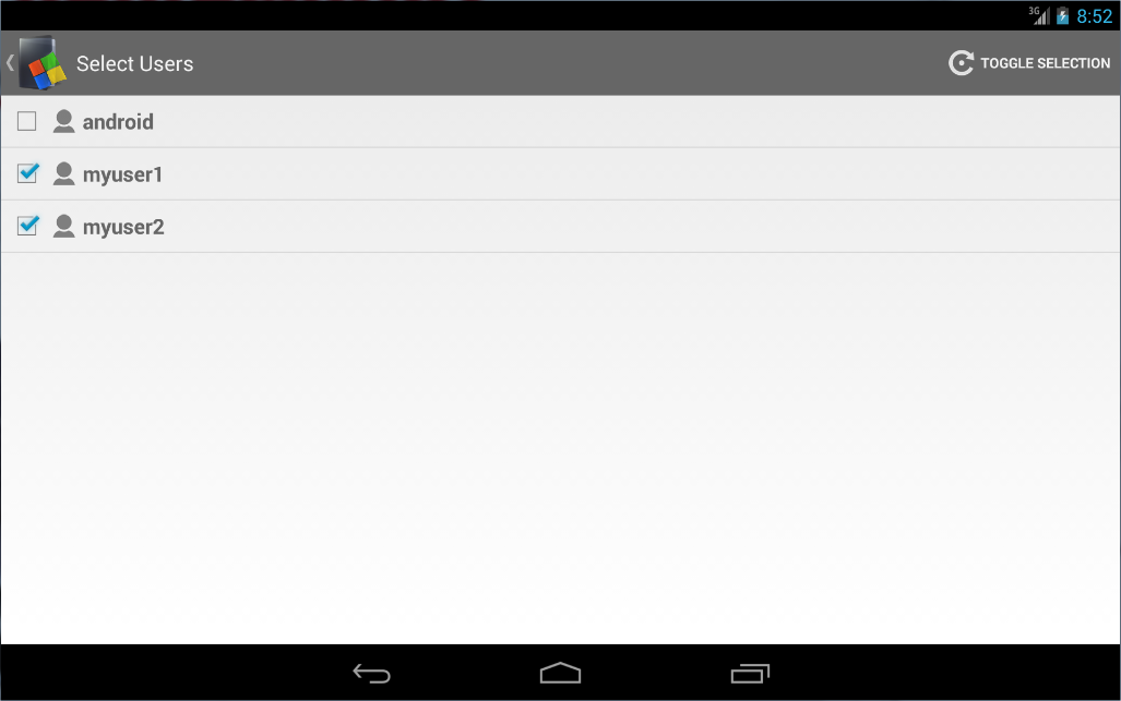 SambaDroid Screenshots