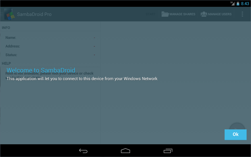 SambaDroid Screenshots