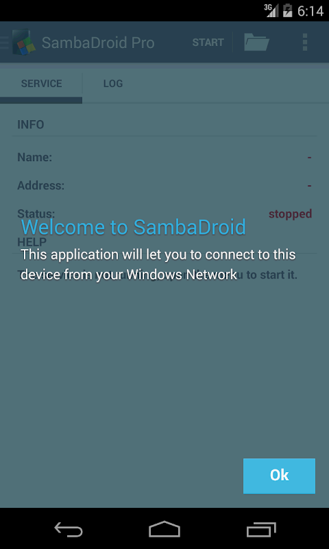 SambaDroid Screenshots